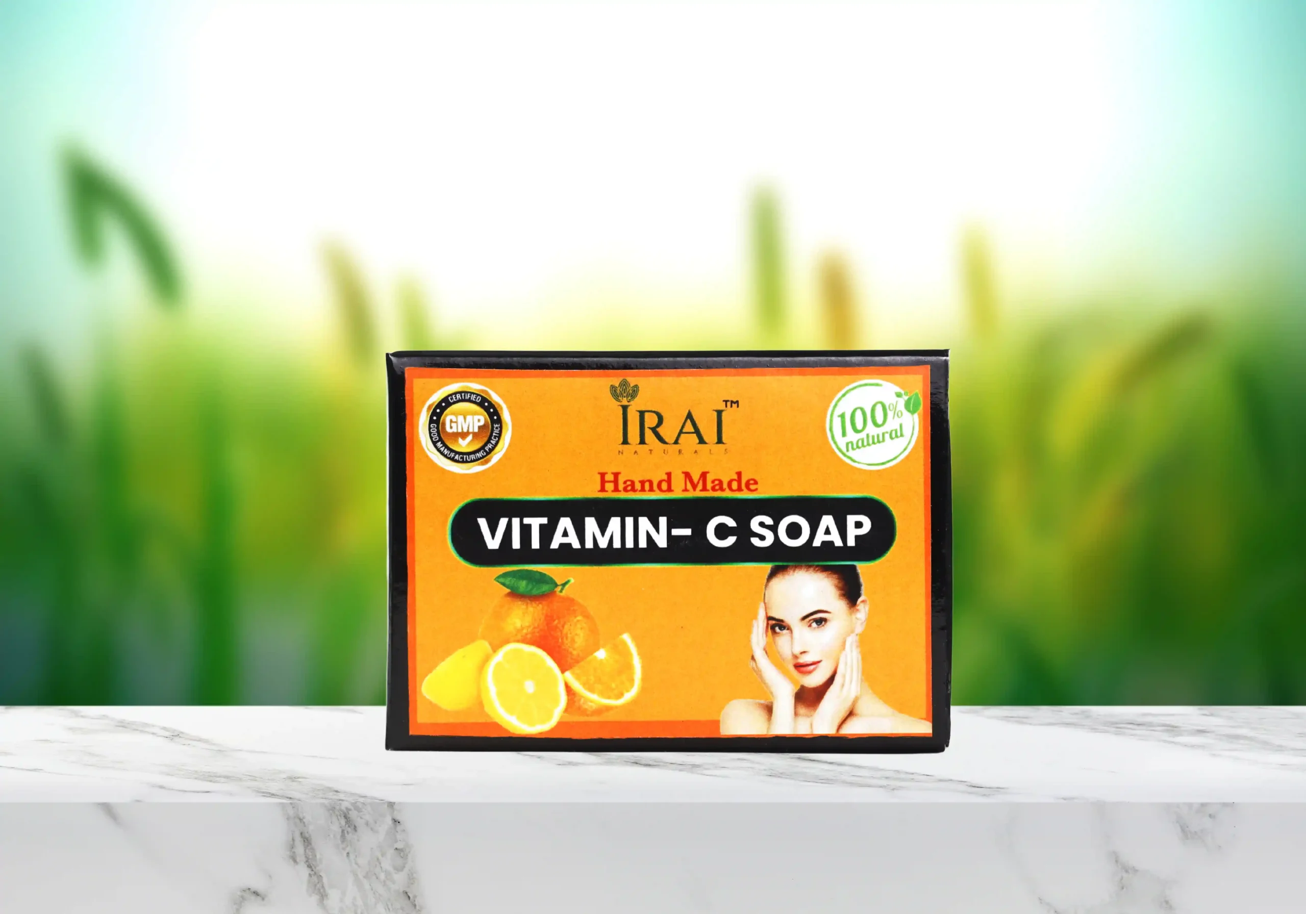 empty-marble-table-green-garden-background-product-backdrop copy_batcheditor_fotor Vitamin C Soap