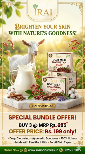 1781712362378 GOAT MILK MANJISTHA SOAP ( Pack Of 3 )
